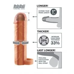 Pipedream Gaine à Pénis Perfect 1" X-Tensions -Sextoy Soldes gaine 1p xtention pipedream3