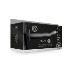 Ouch! Gode-Ceinture Creux Curved 20 Cm -Sextoy Soldes gode ceinture creux curved ouch gris 05