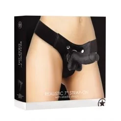 Ouch! Gode Ceinture Cuir 18 Cm 5 Ouch! Gode Ceinture Cuir 18 Cm -Sextoy Soldes gode ceinture elastique 18cm noir ouch 03