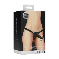 Ouch! Gode Ceinture Vibrant Silicone Strap-On Adjustable -Sextoy Soldes gode ceinture vibrant silicone strap on 05