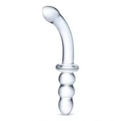 GLÄS Gode En Verre Double Ribbed G-Spot