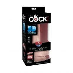 King Cock Gode Ventouse Triple Densité 13 Cm -Sextoy Soldes gode king cock plus triple density 15cm 06