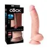 King Cock Gode Ventouse Triple Densité 20 Cm