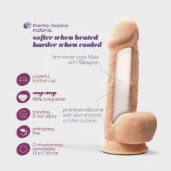 Crushious Gode Thermo-Réactif Tessudo 21,7 Cm 12 Crushious Gode Thermo-Réactif Tessudo 21,7 Cm -Sextoy Soldes gode thermo reactif tessudo crushious 15 chair 06