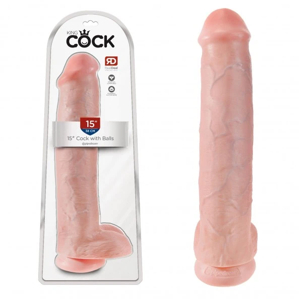 King Cock Gode Ventouse Réaliste 38 Cm 1 King Cock Gode Ventouse Réaliste 38 Cm