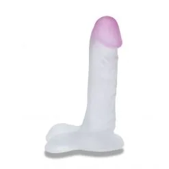 Doc Johnson Gode Blush Ballsy Blanc-Rose UltraSkin 18 Cm