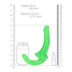 RealRock Gode Ceinture Strapless Strap-On GitD -Sextoy Soldes gode ceinture strapless strap on gitd vert 08