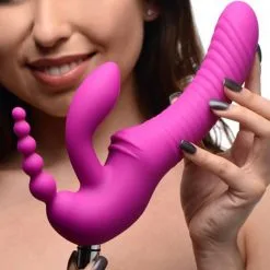 Strap U Gode Ceinture Strapless Vibrant Regal Rider Triple G 12 Strap U Gode Ceinture Strapless Vibrant Regal Rider Triple G -Sextoy Soldes gode ceinture strapless vibrant regal rider triple g 05