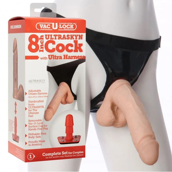 Doc Johnson Gode Ceinture Vac-U-Lock Ultraskin 20 Cm 1 Doc Johnson Gode Ceinture Vac-U-Lock Ultraskin 20 Cm