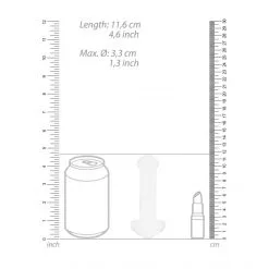 Chrystalino Plug Anal Massage En Verre -Sextoy Soldes gode double massage en verre blanc 6