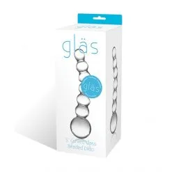 GLÄS Gode En Verre Courbé Beaded -Sextoy Soldes gode en verre courb beaded glas 2