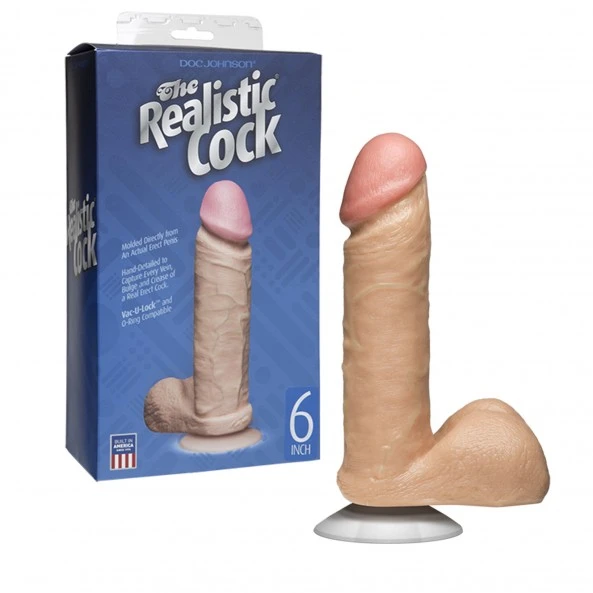 Doc Johnson Gode Ventouse Vac-u-Lock The Realistic Cock 18 Cm 1 Doc Johnson Gode Ventouse Vac-u-Lock The Realistic Cock 18 Cm