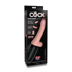 King Cock Gode Vibrant 17 Cm Triple Fonctions 15 King Cock Gode Vibrant 17 Cm Triple Fonctions -Sextoy Soldes gode vibrant 17 cm triple fonctions 08
