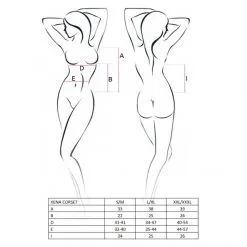 Passion Corset Et String Xena 5 Passion Corset Et String Xena -Sextoy Soldes guepiere xena passion blanche tailles