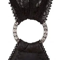 Abierta Fina Guêpière Dentelle Et Strass -Sextoy Soldes guepiere dentelle et trass 3
