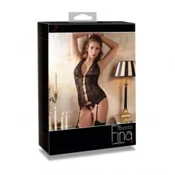 Abierta Fina Guêpière Ouverte + String 13 Abierta Fina Guêpière Ouverte + String -Sextoy Soldes guepiere ouverte string 7