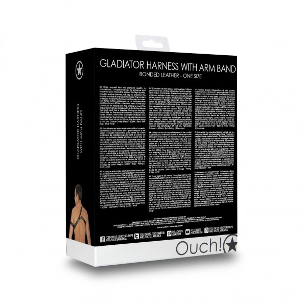 Ouch! Harnais D'Epaule Cuir Gladiator 6 Ouch! Harnais D'Epaule Cuir Gladiator – Image 6