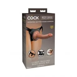 King Cock Harnais Dock Rond Confort Avec Dong 18 Cm Elite -Sextoy Soldes harnais dock rond confort avec dong 18 cm 12