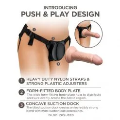 King Cock Harnais Dock Rond Débutant Avec Dong 15 Cm Elite -Sextoy Soldes harnais dock rond debutants avec dong 15 cm 07