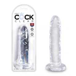 King Cock Dong Ventouse Clear 15 Cm