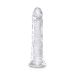 King Cock Dong Ventouse Clear 20 Cm -Sextoy Soldes king cock clear dong ventouse 20cm 02