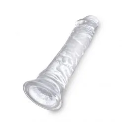 King Cock Dong Ventouse Clear 20 Cm -Sextoy Soldes king cock clear dong ventouse 20cm 04