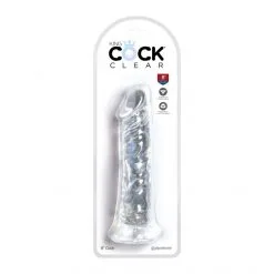 King Cock Dong Ventouse Clear 20 Cm -Sextoy Soldes king cock clear dong ventouse 20cm 05