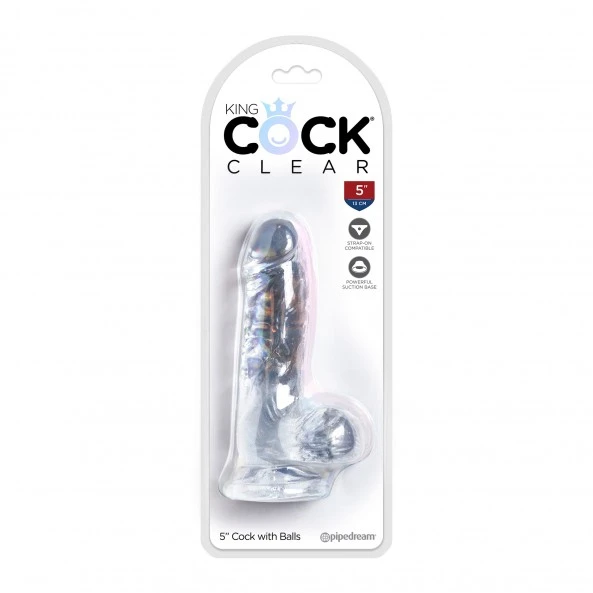 King Cock Gode Ventouse Clear 13 Cm 6 King Cock Gode Ventouse Clear 13 Cm – Image 6
