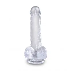 King Cock Gode Ventouse Clear 15 Cm -Sextoy Soldes king cock clear gode ventouse 15cm 03