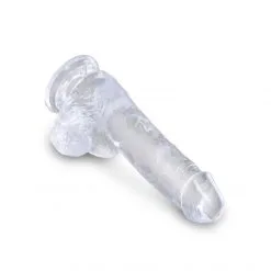 King Cock Gode Ventouse Clear 15 Cm -Sextoy Soldes king cock clear gode ventouse 15cm 04