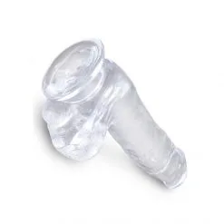 King Cock Gode Ventouse Clear 15 Cm -Sextoy Soldes king cock clear gode ventouse 15cm 05