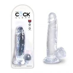King Cock Gode Ventouse Clear 18 Cm