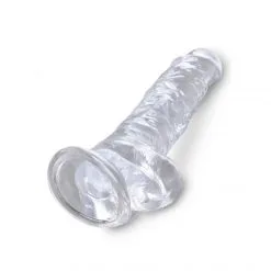 King Cock Gode Ventouse Clear 20 Cm -Sextoy Soldes king cock clear gode ventouse 20cm 05