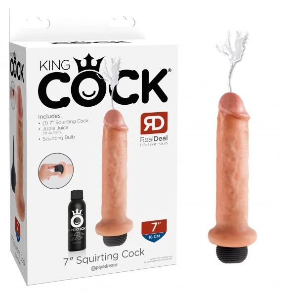 King Cock Dong Réaliste Éjaculateur 18 Cm 1 King Cock Dong Réaliste Éjaculateur 18 Cm