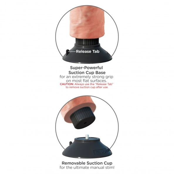 King Cock Gode Ventouse Vibrant Réaliste 18 Cm 4 King Cock Gode Ventouse Vibrant Réaliste 18 Cm – Image 4