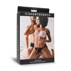 Sportsheets Hanais Et Dong Silicone Saffron Pegging Kit -Sextoy Soldes kit hanais et dong silicone saffron 05