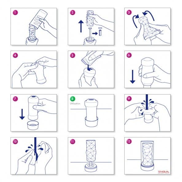 TENGA Masturbateur Pile 3D 8 TENGA Masturbateur Pile 3D – Image 8