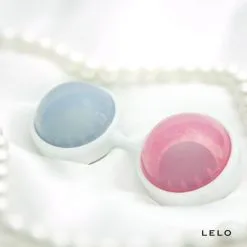 LELO Boules De Geisha Beads Mini Rose/Bleu -Sextoy Soldes luna balls mini 4