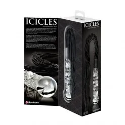Icicles Martinet Et Gode En Verre N°38 -Sextoy Soldes martinet gode icicles no38 05