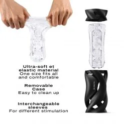 Dorcel Masturbateur Deep Blow -Sextoy Soldes masturbateur deep blow noir 03
