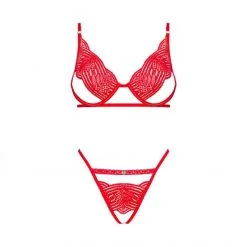 Obsessive Ensemble Mellania -Sextoy Soldes mellania ensemble 2 pcs rouge 5