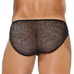 TOF Paris Mini Brief Bulge Lace -Sextoy Soldes mini biref bulge lace noir 03