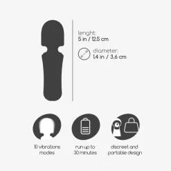 Crushious Mini Wand Rechargeable Wanda -Sextoy Soldes mini wand rechargeable wanda 08