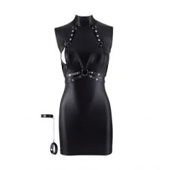 Cottelli Bondage Minirobe + Menottes Domina -Sextoy Soldes minirobe menottes domina 05