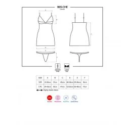 Obsessive Nuisette Et String 865-CHE -Sextoy Soldes nuisette obsessive 865 che 1 noire 05