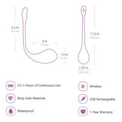 Lovense Oeuf Vibrant Connecté Lush 2 -Sextoy Soldes oeuf vibrant lush 2 lovense 12