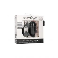 Shots Toys Oeuf Vibrant Vibrating Egg Large -Sextoy Soldes oeuf vibrant vibrating egg large noir shot toys 07