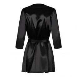 Obsessive Peignoir Déshabillé Satinia -Sextoy Soldes peignoir deshabille obsessive satinia robe noire 3