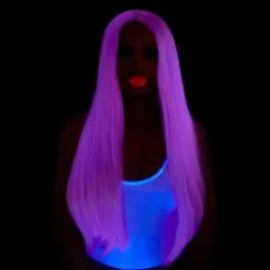 LEG AVENUE Perruque Cheveux Extra Longs Luminescente -Sextoy Soldes perruque extra longue luminescente legavenue violet 3