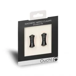 Ouch! Pinces à Tétons Magnétiques Balance Pin -Sextoy Soldes pinces a tetons magnetique balance pin noir 04